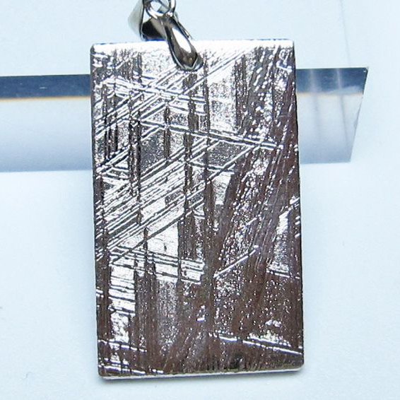 シルバーギベオン（メテオライト）ペンダント [t452-3857]