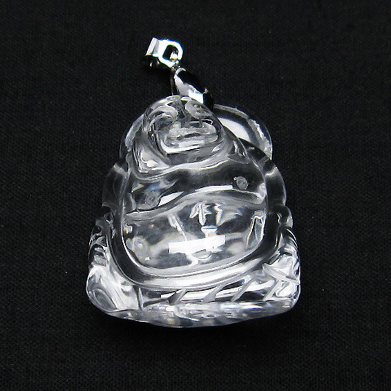 ヒマラヤ水晶 布袋様 ペンダント[T454-1665]