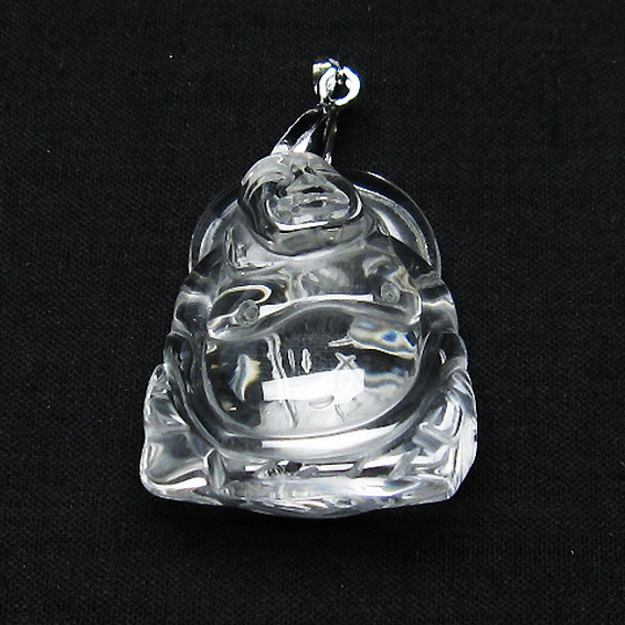ヒマラヤ水晶 布袋様 ペンダント[T454-1671]