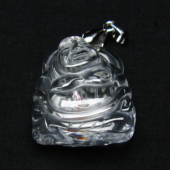ヒマラヤ水晶 布袋様 ペンダント[T454-1678]