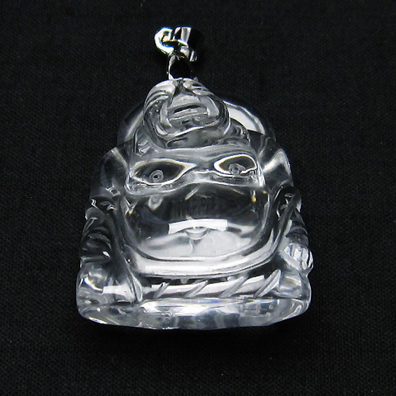 ヒマラヤ水晶 布袋様 ペンダント[T454-1687]