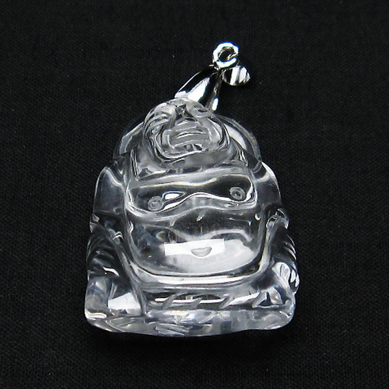 ヒマラヤ水晶 布袋様 ペンダント[T454-1698]