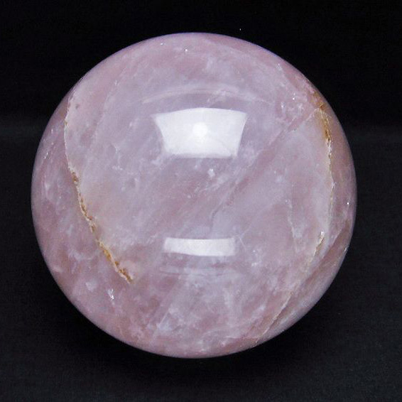 1.2Kgローズクォーツ丸玉95mm[T456-13329]