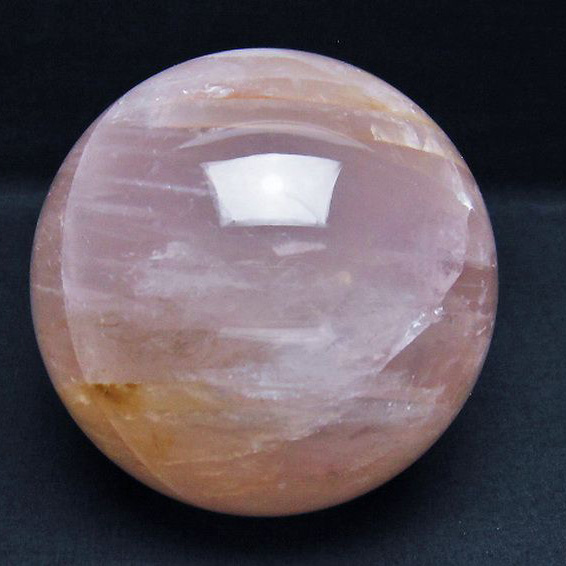 1.3Kgローズクォーツ丸玉97mm[T456-13341]