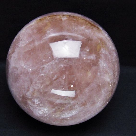 2.6Kgローズクォーツ丸玉 125mm [T456-14555]