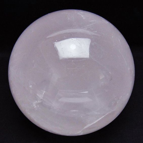 2.1Kgローズクォーツ丸玉 120mm [T456-15149]