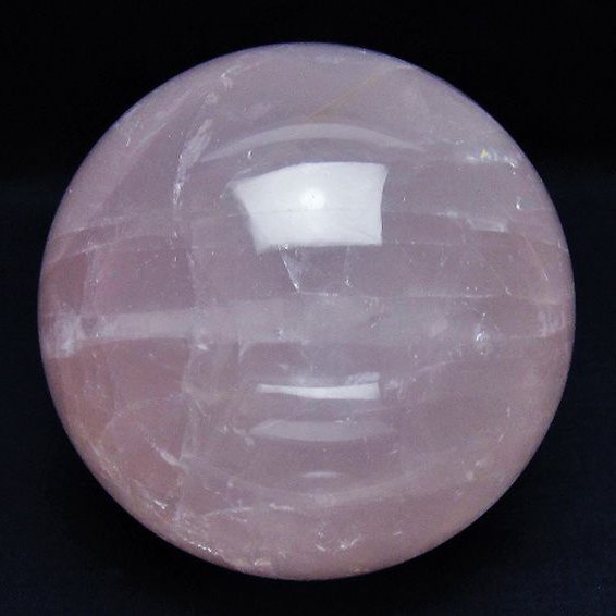 1.6Kgローズクォーツ丸玉 105mm [T456-15155]
