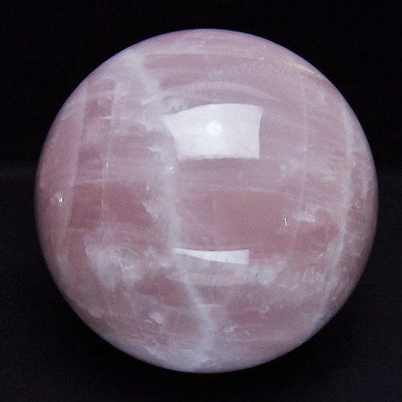 2.1Kgローズクォーツ丸玉 117mm [t456-15500]