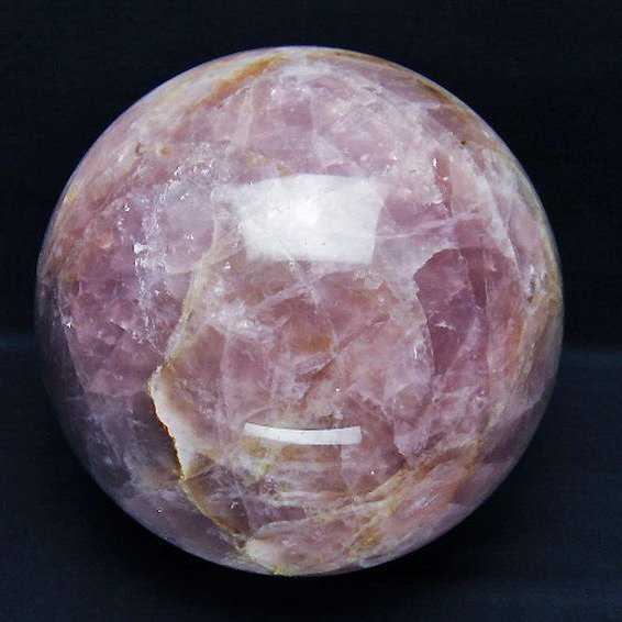 5.5Kgローズクォーツ丸玉 160mm [t456-15542]