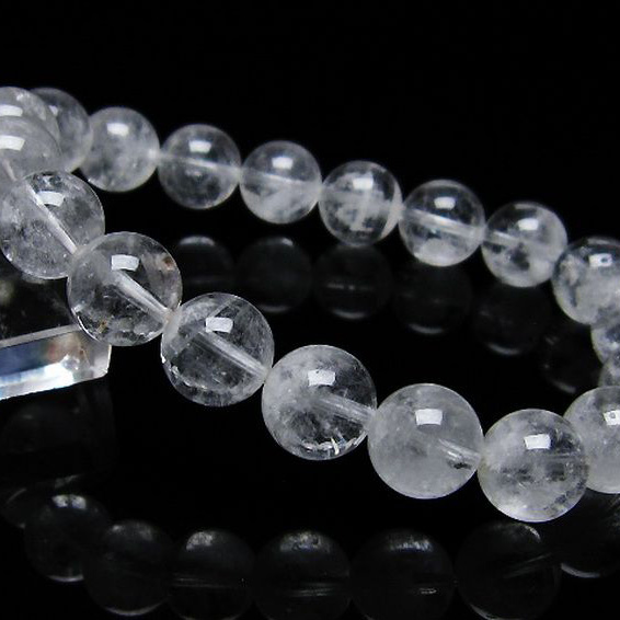 ラビットヘア ファントム 水晶 ブレスレット11mm[T458-1082]