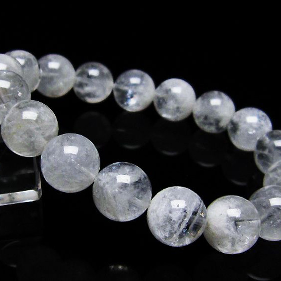 ラビットヘア ファントム 水晶 ブレスレット13mm[T458-1094]