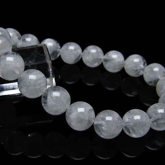 ラビットヘア ファントム 水晶 ブレスレット10mm[T458-1139]