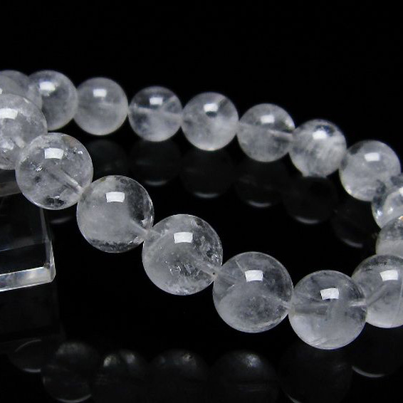 ラビットヘア ファントム 水晶 ブレスレット12mm[T458-1157]