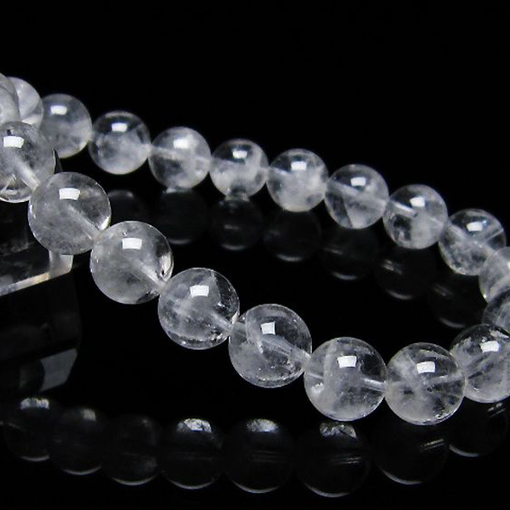 ラビットヘア ファントム 水晶 ブレスレット9mm[T458-1172]