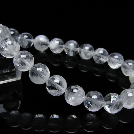 ラビットヘア ファントム 水晶 ブレスレット9mm[T458-1180]