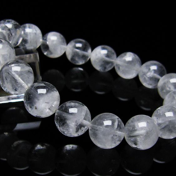 ラビットヘア ファントム 水晶 ブレスレット12mm[T458-1196]