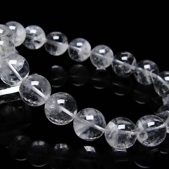 ラビットヘア ファントム 水晶 ブレスレット12mm[T458-1296]