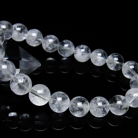 ラビットヘア ファントム 水晶 ブレスレット 10mm [T458-1354]