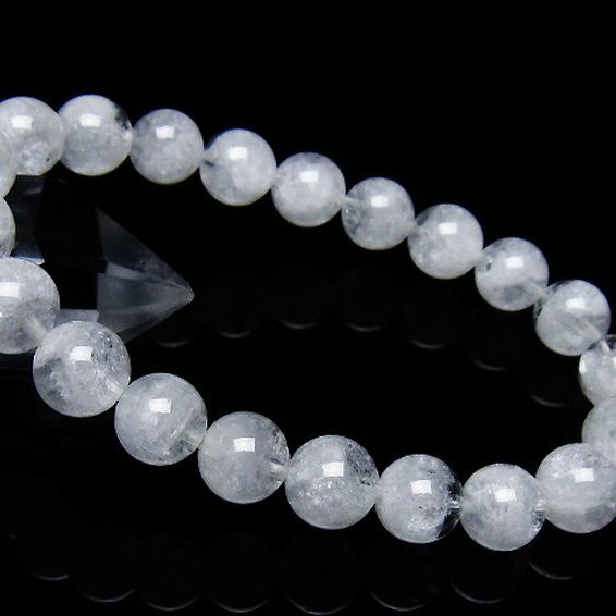 ラビットヘア ファントム 水晶 ブレスレット 9mm [T458-1383]