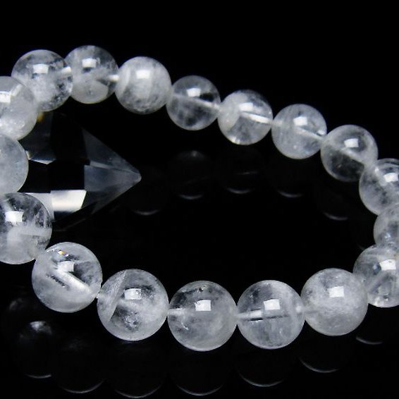 ラビットヘア ファントム 水晶 ブレスレット 12mm [T458-1450]