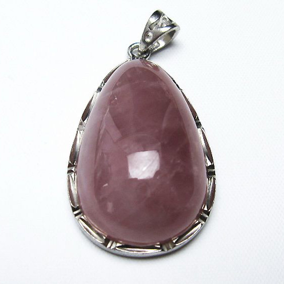 ローズクォーツペンダント[T467-3647]