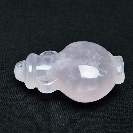 ローズクオーツ 花瓶 置物[T467-3706]