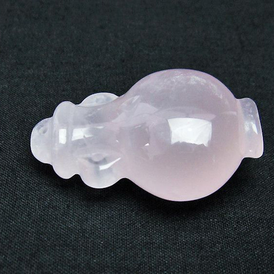 ローズクオーツ 花瓶 置物[T467-3710]