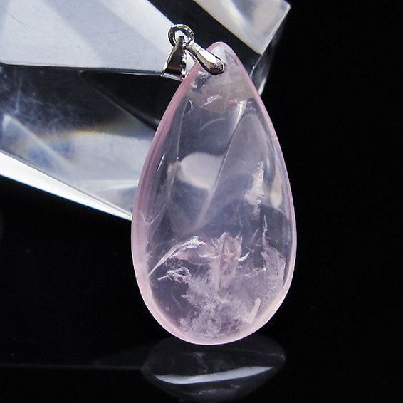 ローズクォーツペンダント[T467-4037]