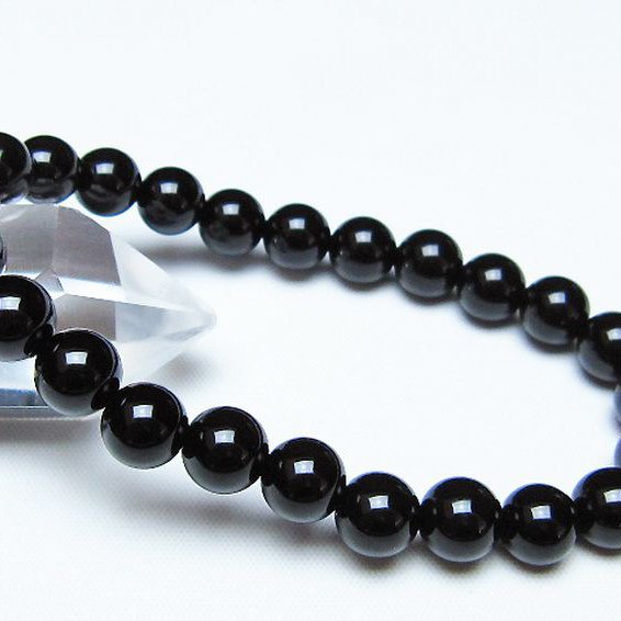 オニキスブレスレット 8mm [t474-1593]