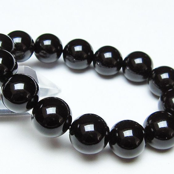 オニキスブレスレット 16mm [t474-1854]