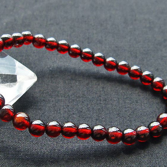 ガーネットブレスレット5mm[T483-7555]