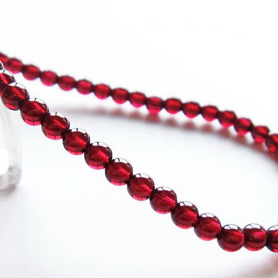 キャンディピンクガーネットブレスレット 4mm [t483-7860]