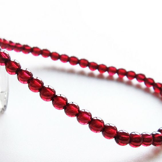 キャンディピンクガーネットブレスレット 4mm [t483-7873]