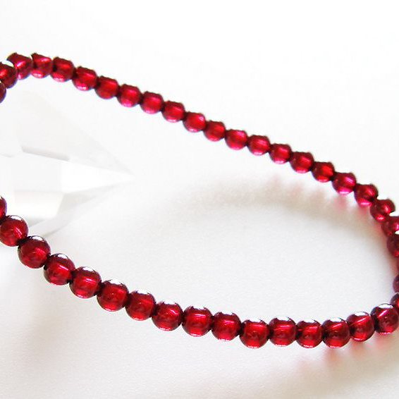 キャンディピンクガーネットブレスレット 4mm [t483-7885]