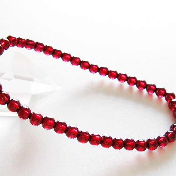 キャンディピンクガーネットブレスレット 4mm [t483-7897]