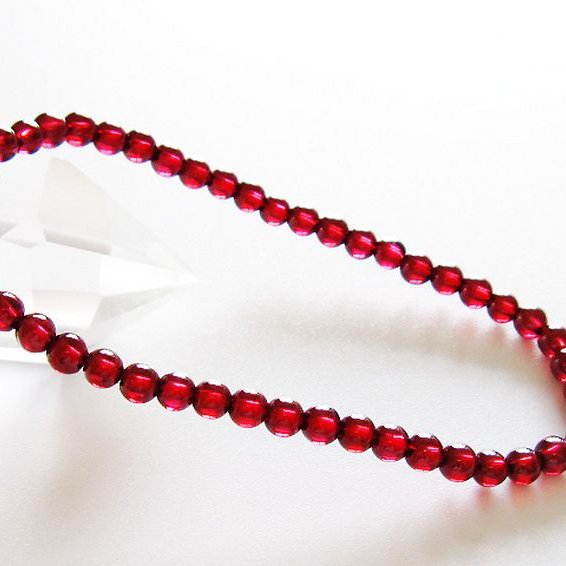 キャンディピンクガーネットブレスレット 4mm [t483-7916]