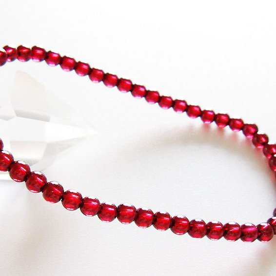 キャンディピンクガーネットブレスレット 4mm [t483-7921]