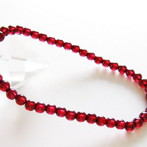 キャンディピンクガーネットブレスレット 4mm [t483-7941]