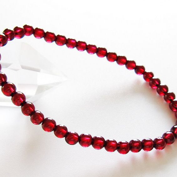 キャンディピンクガーネットブレスレット 4mm [t483-7973]