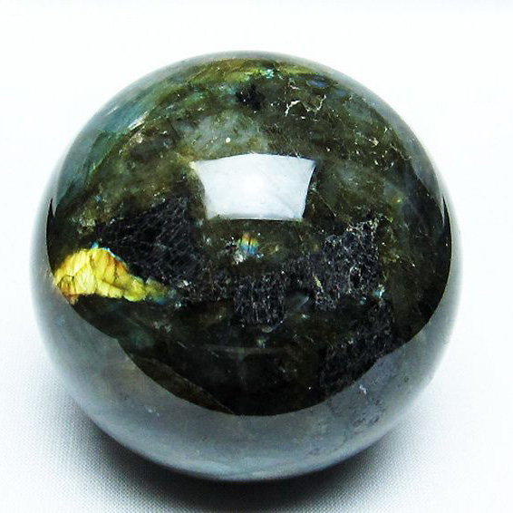 ラブラドライト丸玉72mm[T484-2338]