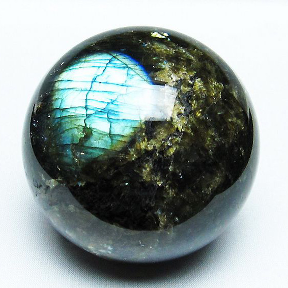 ラブラドライト丸玉76mm[T484-2342]