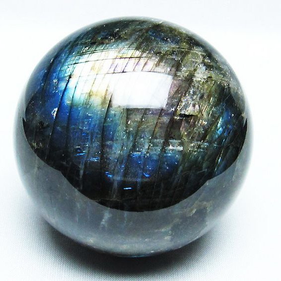 ラブラドライト丸玉 75mm [T484-2426]