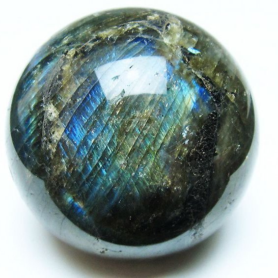 ラブラドライト丸玉 63mm [T484-2598]