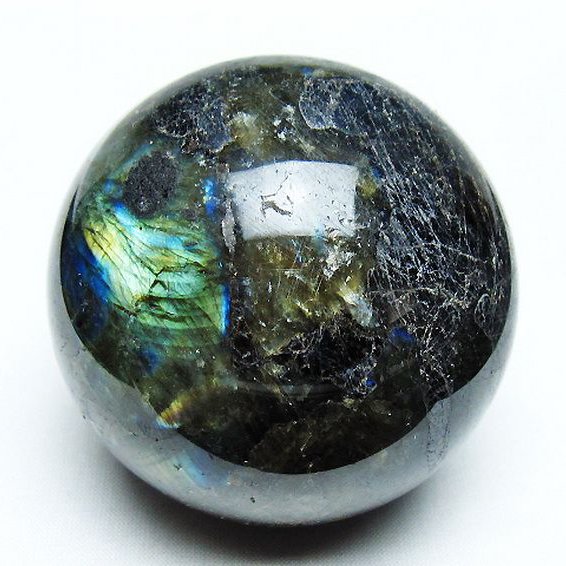 ラブラドライト丸玉 71mm [T484-2664]