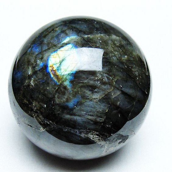 ラブラドライト丸玉 73mm [T484-2668]