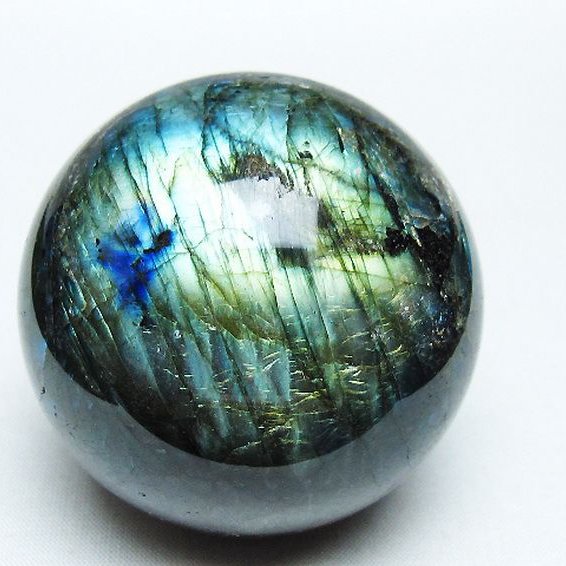 ラブラドライト丸玉 64mm [T484-2720]