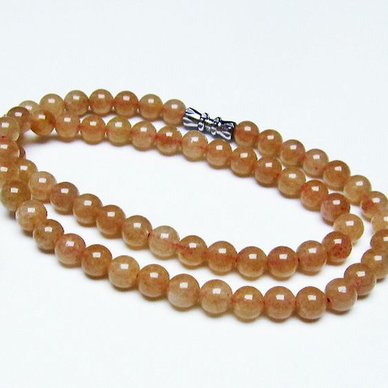 ストロベリークォーツネックレス 6mm [T489-1495]