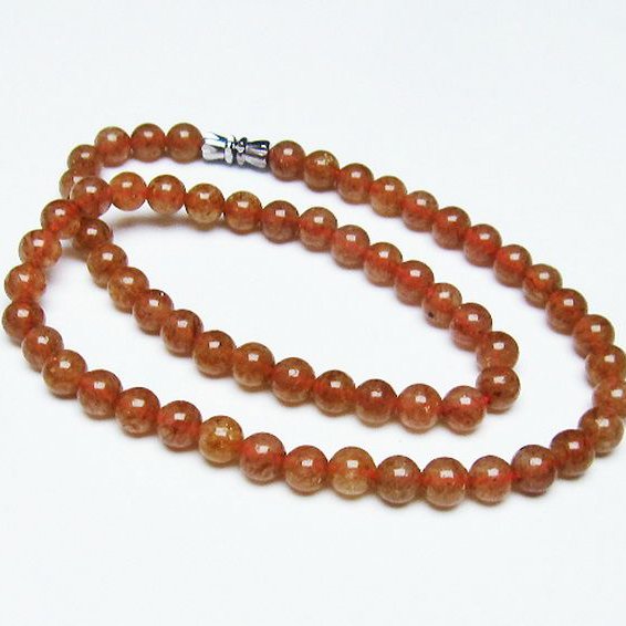 ストロベリークォーツネックレス 6mm [T489-1525]