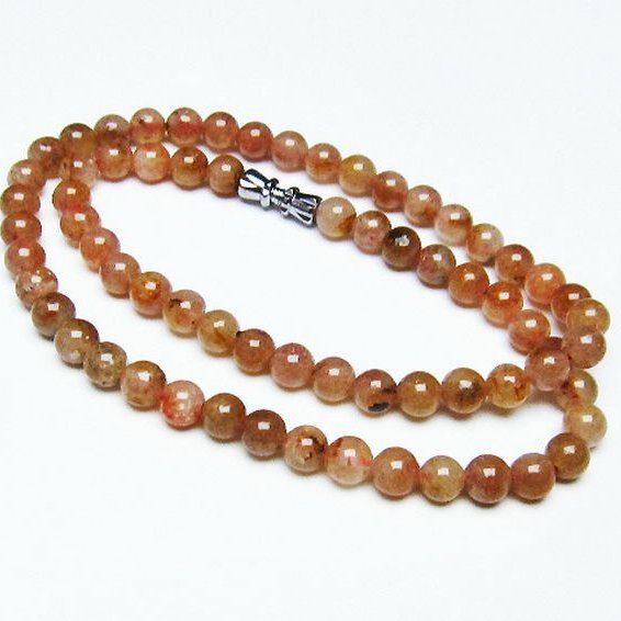 ストロベリークォーツネックレス 6mm [T489-1558]