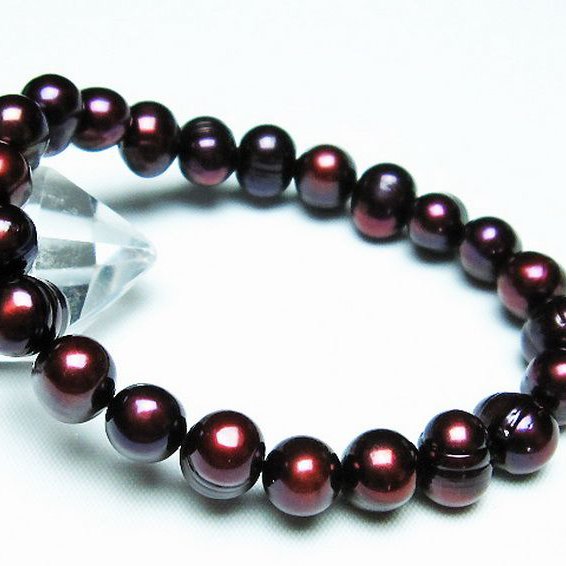 真珠 パール ミックスビーズ ブレスレット 10mm [T491-1529]